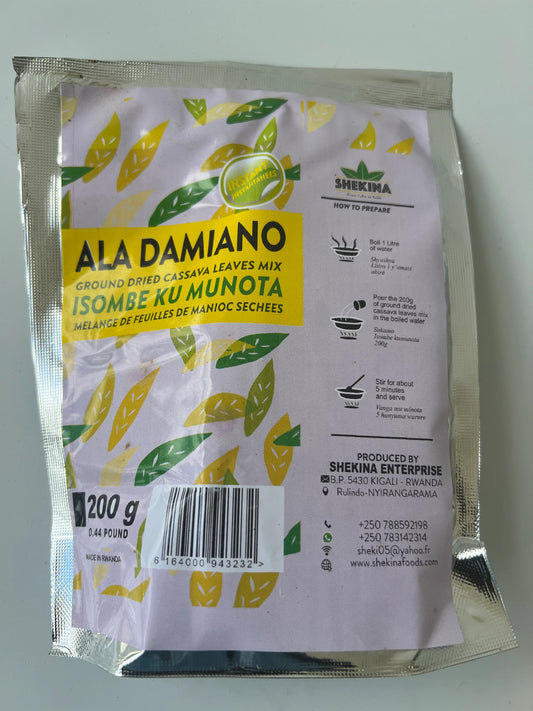 Isombe ku munota | Ground Dried |Cassava Leaves | Made in Rwanda